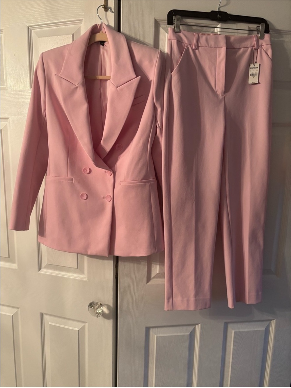 Express Light Pink blazer and pants (suit )